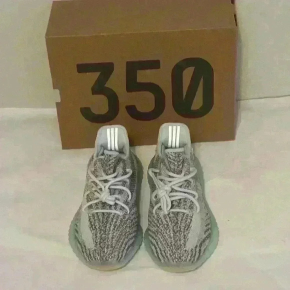 Yeezy boost 350 zebra blue tint mens size 8 shoes - Picture 1 of 4